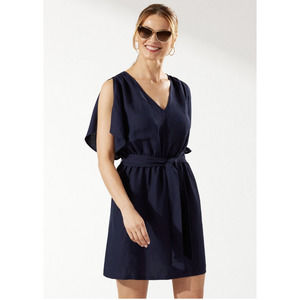 Tommy Bahama St. Lucia Split Sleeve Linen Blend Cover-Up Dress Size M